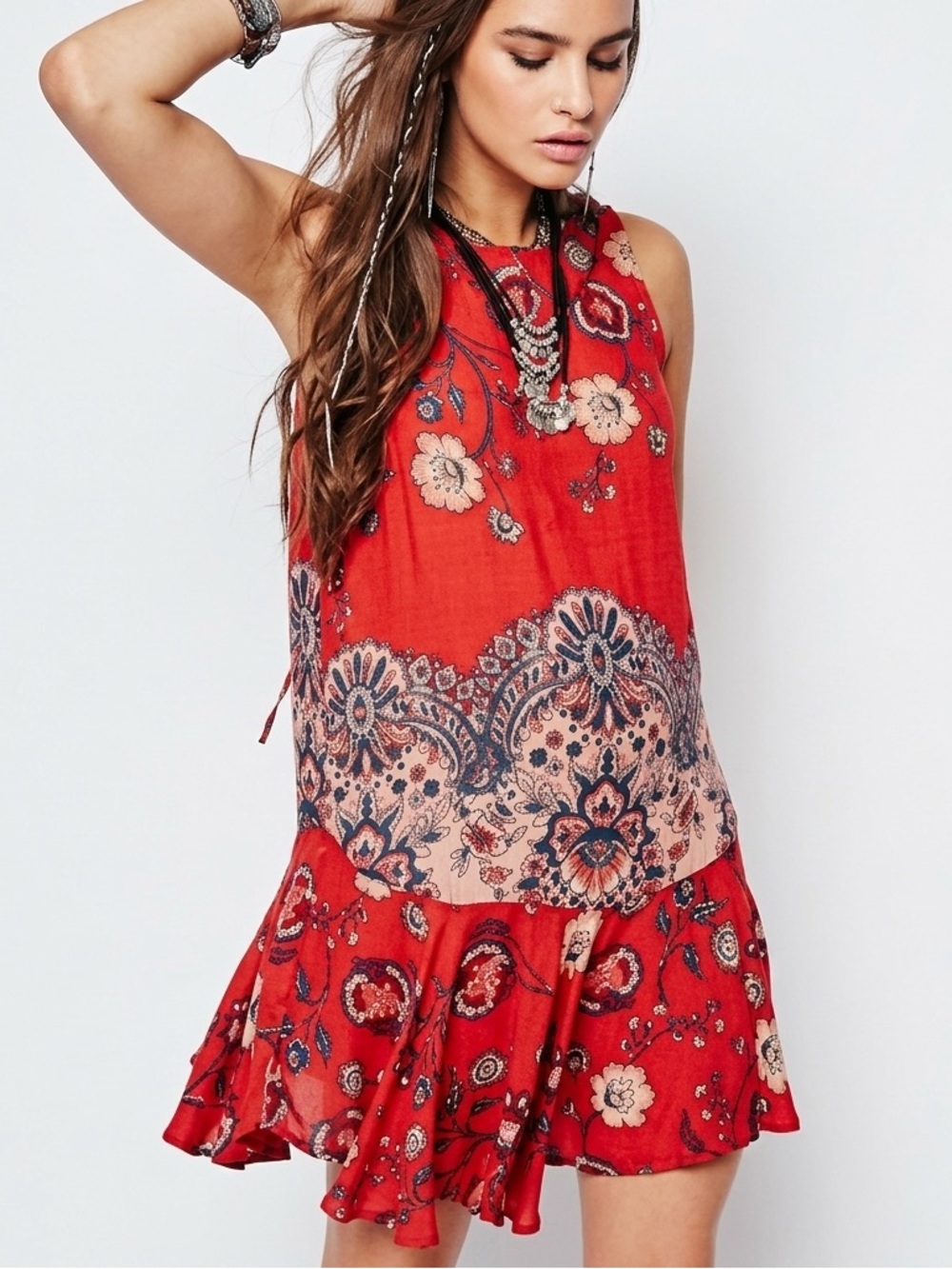 ❤️ Boho-Chic Free People Slip 
Dress 💃✨